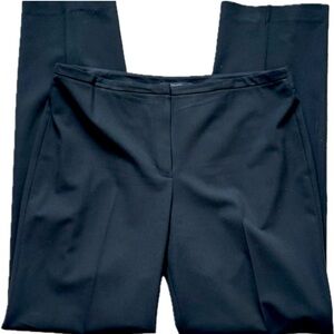 Tahari Black Straight Leg High Waist Trousers